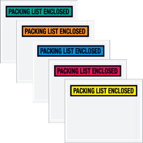 Packing List Enclosed Panel Face Envelopes